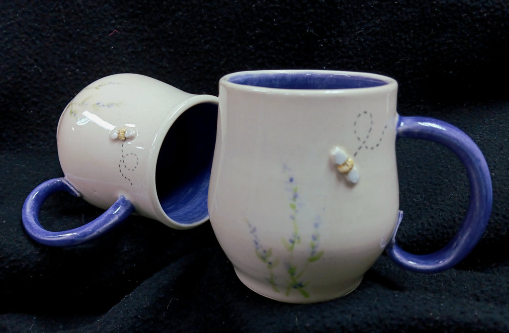 Mug, Lavender with bee