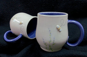 Mug, Lavender with bee